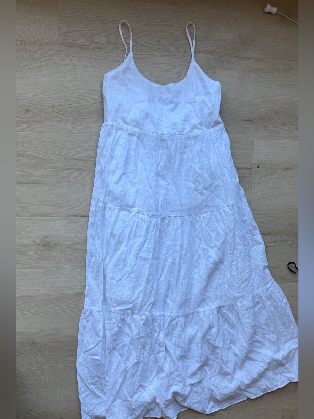 Kohl's White Tiered Maxi sundress